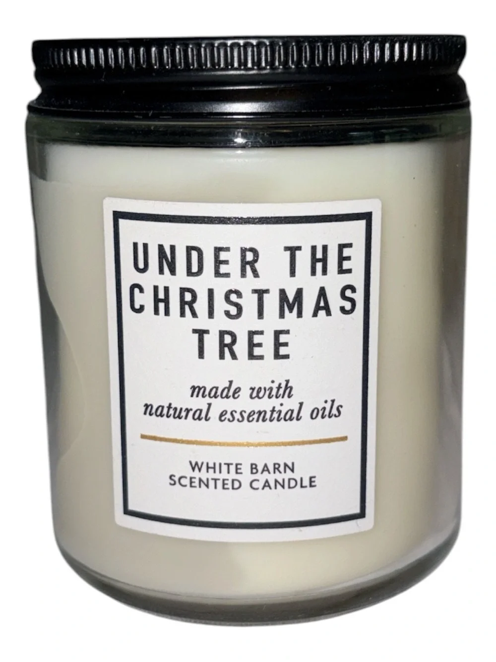 White Barn Single Wick Candle Under The Christmas Tree New